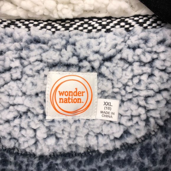 Wonder Nation XL18 Super Soft Sherpa Unisex Blue - Picture 3 of 9
